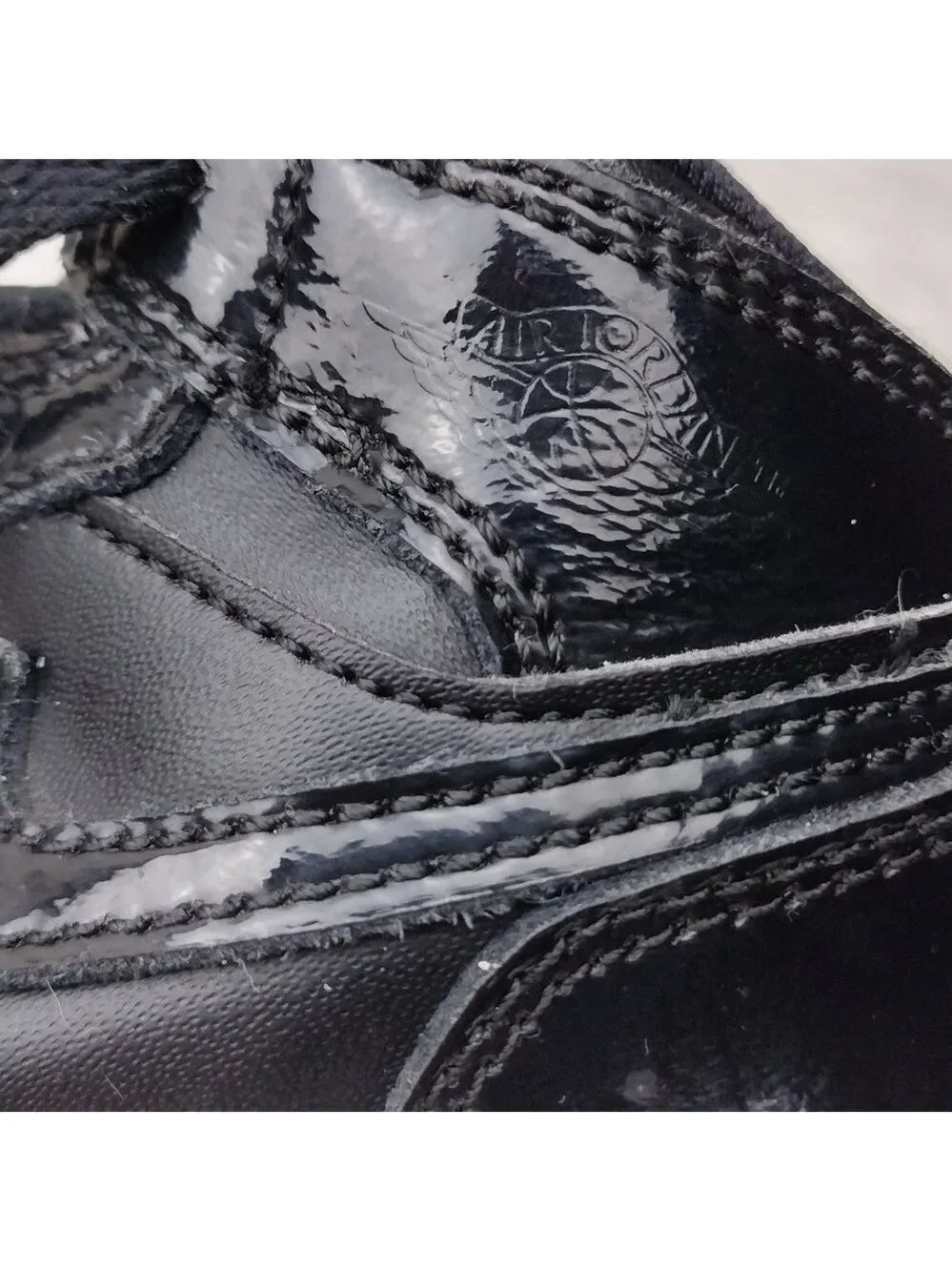 Nike Air Jordan 1 Mid Space Jam Black Leather High Top Lace Up Toddler Sneaker